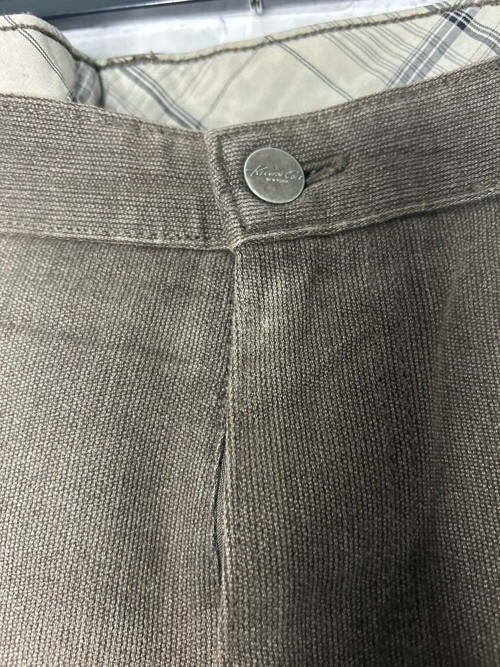 Kenneth Cole New York Men's Brown Five-Pocket Straight Leg Pants - Picture 3 of 4